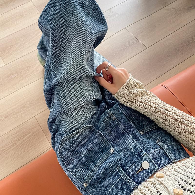 GMXIA Modne damskie spodnie i spodnie capri z wysokim stanem, na co dzień w jednolitym kolorze