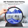 Moving Sand Art Picture Round Glass 3D Hourglass Deep Sea Sandscape In Motion Display Flowing Sand Frame 7/12inch For Home Decor