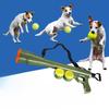 Haustier Hund Ballwerfer Spielzeug - Interaktive und lehrreiche Ballwurfkanone für das Spielen im Freien Praktisch und praktisch Tennisball
