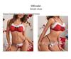 European & American Sexy Christmas Lingerie Set - Plush One-Piece