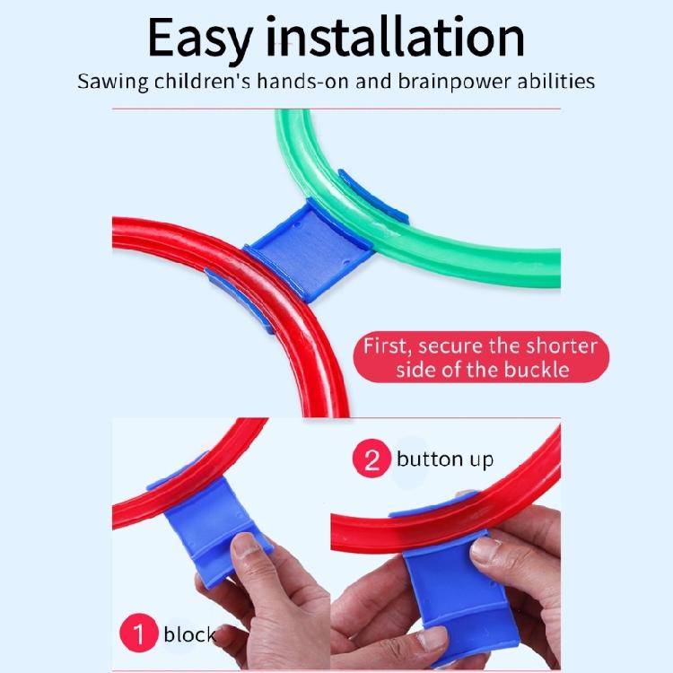 Educational Hopscotch Ring Training Game For Kids Body Sensory Development Antislip Plastic Hoops for Outdoor Activity
