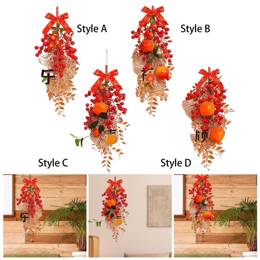 2025 Chinese New Year Hanging Decoration 18.9inch Traditional Decorative Blessing Words for TV Walls Multifunctional Lightweight