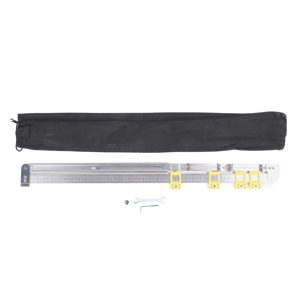 2 In 1 Concealed Connector Positioning Ruler Telescopic Folding Scribing Ruler with Limit for