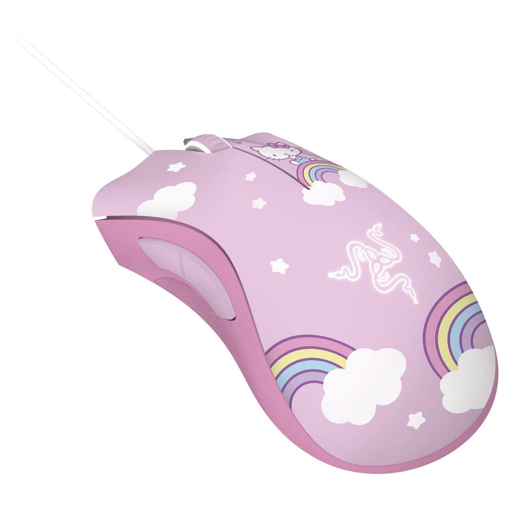 Hello Kitty Mouse Mouse Pad Set Razer DeathAdder Essential Goliathus Medium Bundle Hello Kitty and Friends Edition Wired 5 Buttons 6400 DPI Optical