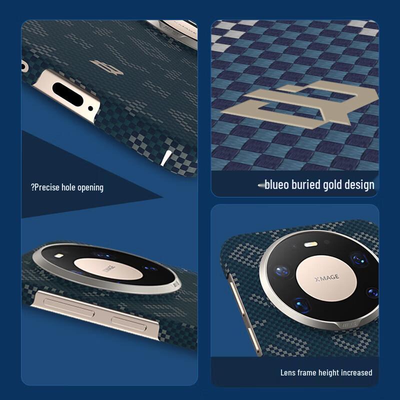 Mr. Blue Aramid Fiber Magnetic Case for Huawei Mate 80 Pro
