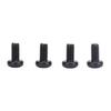 4pcs Black License Plate Screws Stainless Steel Star T25 Drive License Plate Screws for Model 3