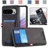For Google Pixel 10 Pro XL Phone Case Retro Jean Cloth Texture Leather Back Cover with Card Holder