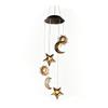 Solar Wind Chime Light, Star Sun Moon Wind Chime Solar Light, Outdoor Hanging Wind Chime, Solar Powered Garden Light for Patio Balcony Porch Terrace