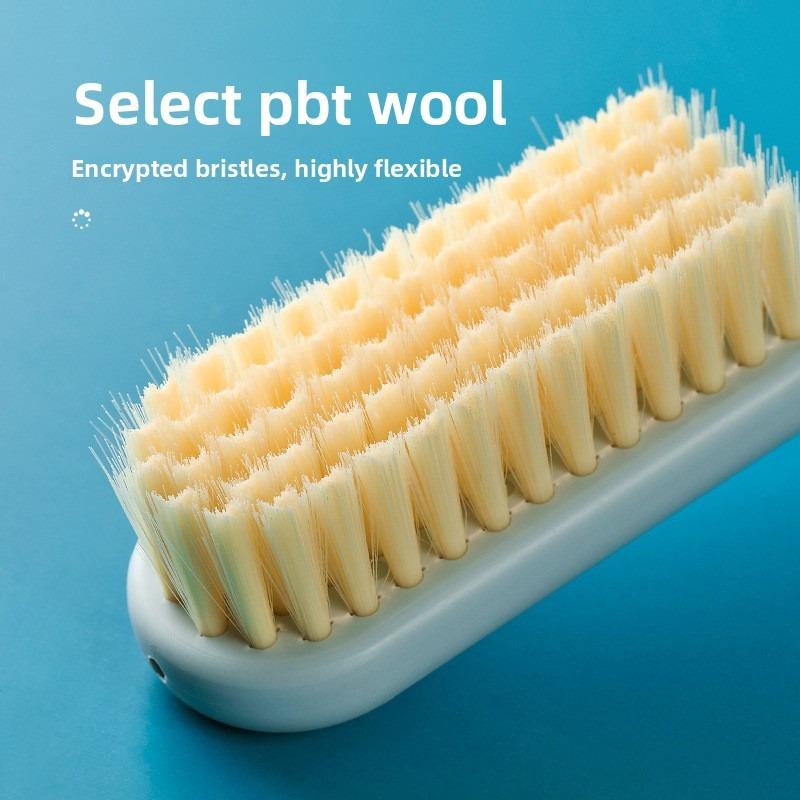 Household Long-handled Shoe Brush, Wall-hanging Plastic Shoe Cleaning Brush, Multi-functional Cleaning Brush, Non-cutting Soft-hair Shoe Cleaner