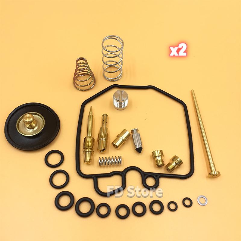 2Sets Carburetor Repair Kit For Honda CX500C CX500 1980-1982 CX500D Replacement Parts