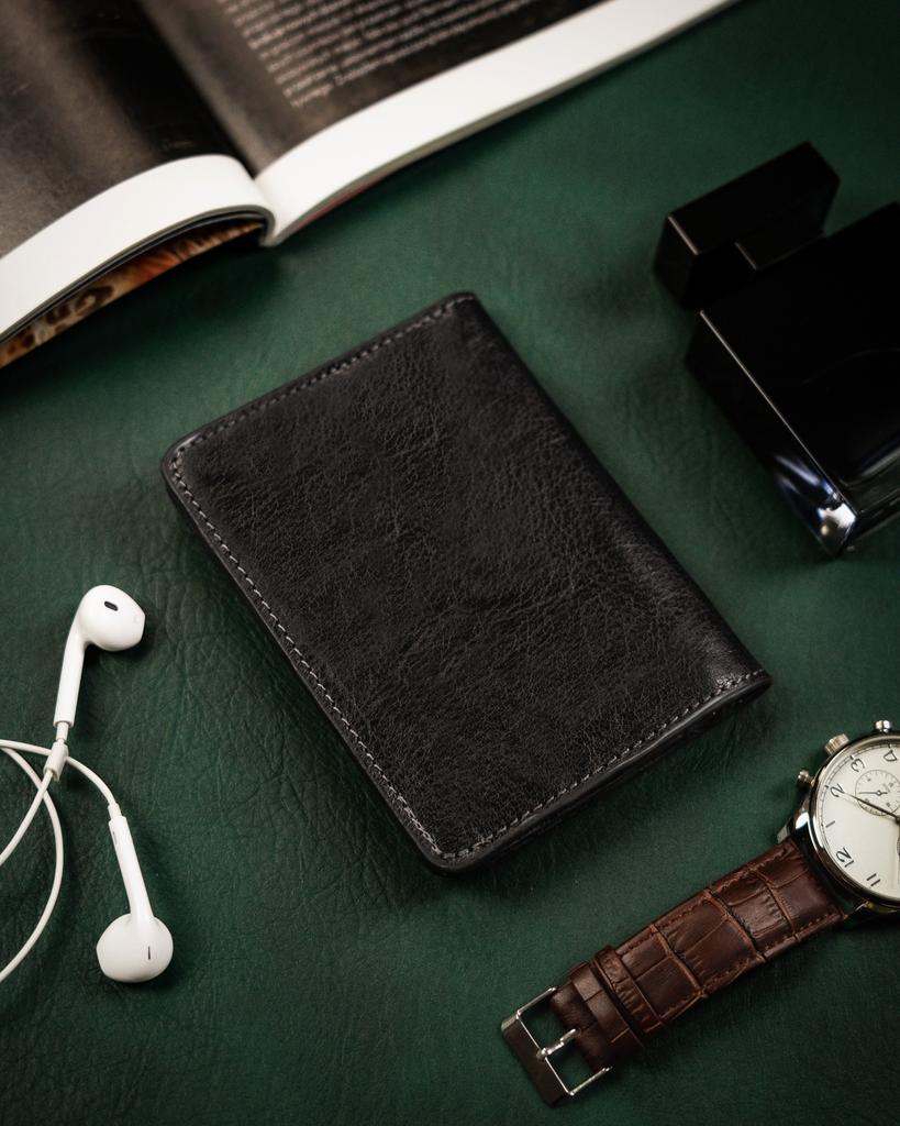 OKL-CRCL Black Leather Document Case