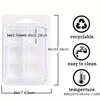 6/18/48Pcs Wax Melt Molds,Aromatherapy Candle Making Silicone Mold PVC Flip Plastic Box Square Paraffin Packing Box