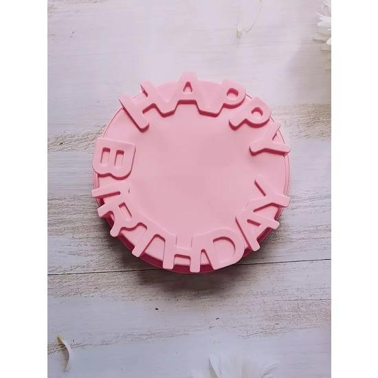 Silicone Cake Mold Festival Cake Baking Pan Mousse Mould 3D DIY Circular Happy Birthday Handmade Kitchen Baking Tools Accessorie