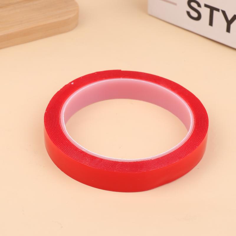 3Meter 10/20/30Mm Width Transparent Tape Double Sided Tape Nano Tape Washable Adhesive Nano Traceless Sticker Glue Red