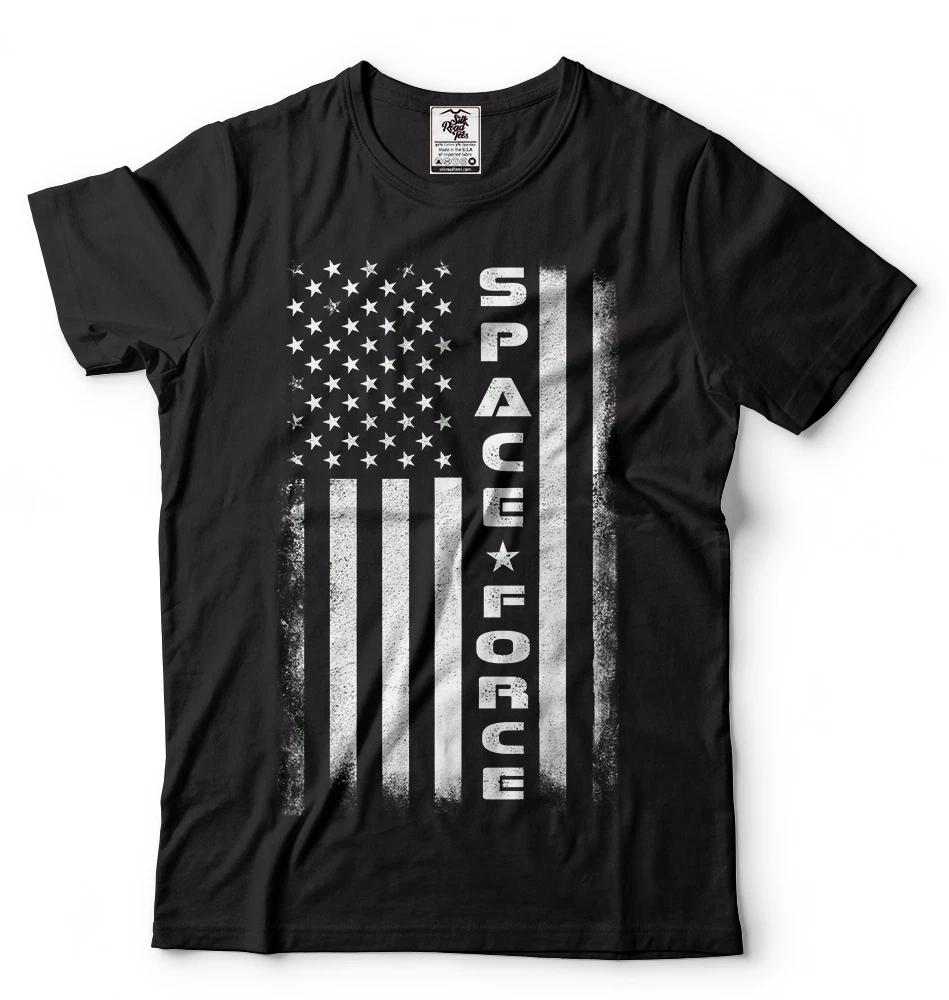 Trump Space Force TShirt American Flag Space Force Cool Political T shirt USA S