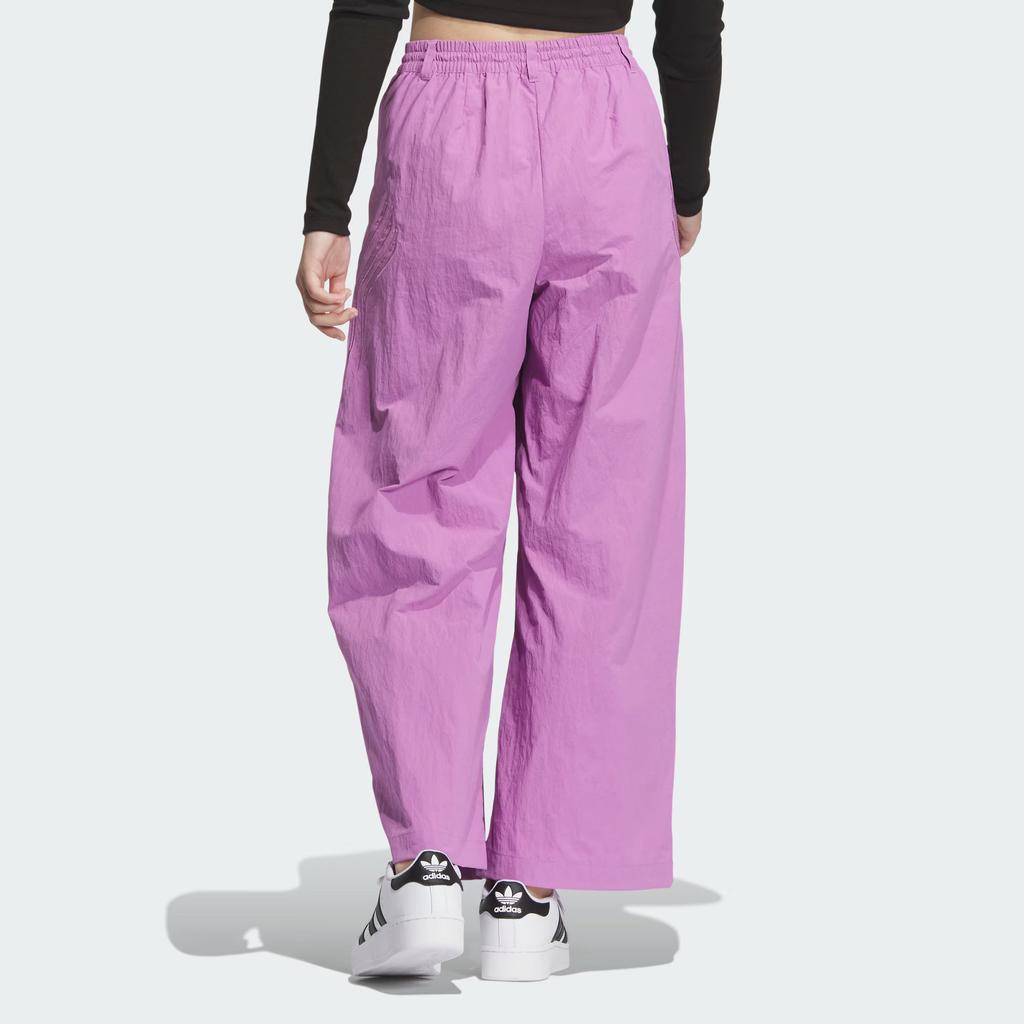 Adidas Originals Atlanta Wide Leg Track Pants Women Bottoms Purple JJ4962