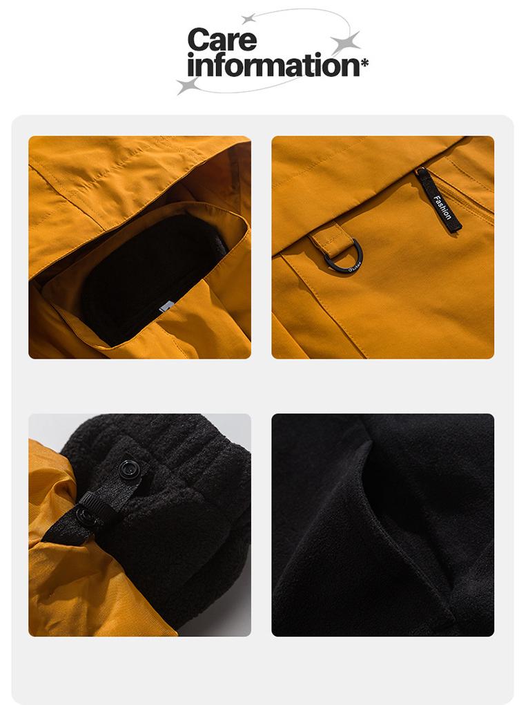 Rose Huang Yimei Větruodolná 3v1 odepínací bunda ve stylu celebrity