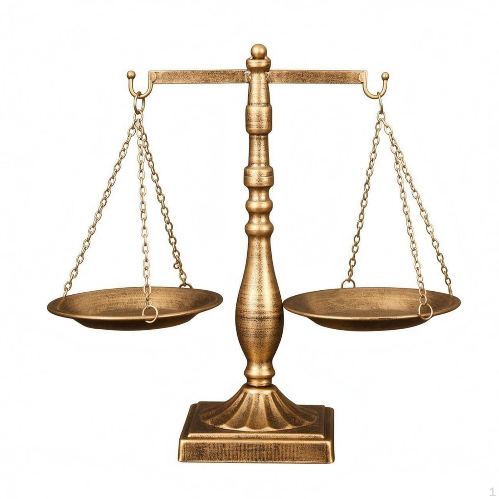 Retro Metal Scale Sculpture Tabletop Vintage