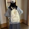 Japanese Ins Floral Dachshund Backpack With Cushion Straps For School And Travel