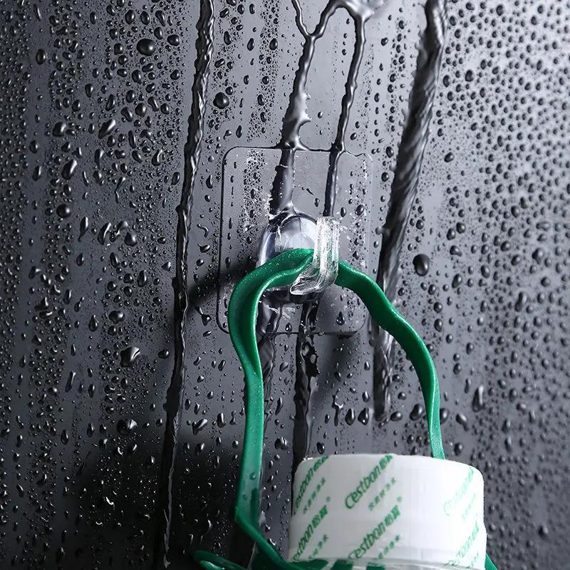5/10Pcs Transparent Wall Hook Strong Self Adhesive Door Wall Hangers Hooks Suction Heavy Load Rack Cup Sucker Kitchen Bathroom