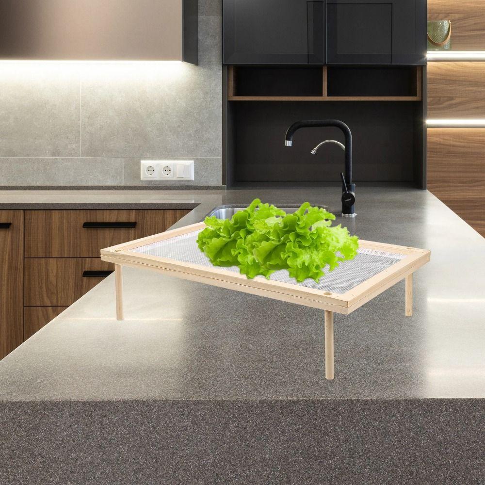 Stackable 2-Tier Food-Dryer Holder Detachable Mesh Food Dryer Holder Baking Pastry