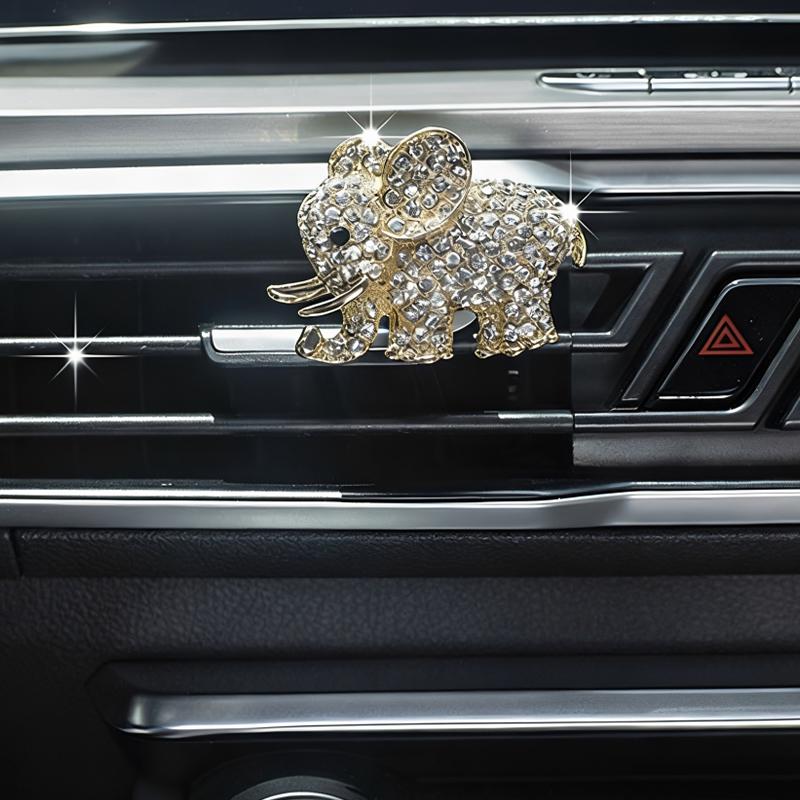 Cute Elephant Car Air Freshener Vent Clip For Air Conditioning Vents And Interior Decoration