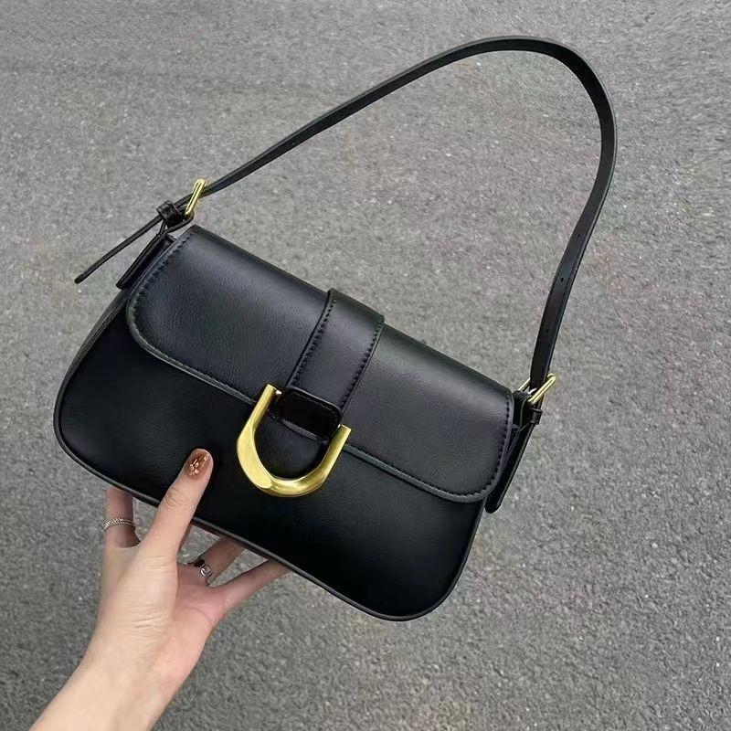 Retro Schoudertas van Lakleer voor Dames Luxe Flap Crossbody Tas Effen Kleur Onderarmtas Rode Crossbody Tas Dames Handtas
