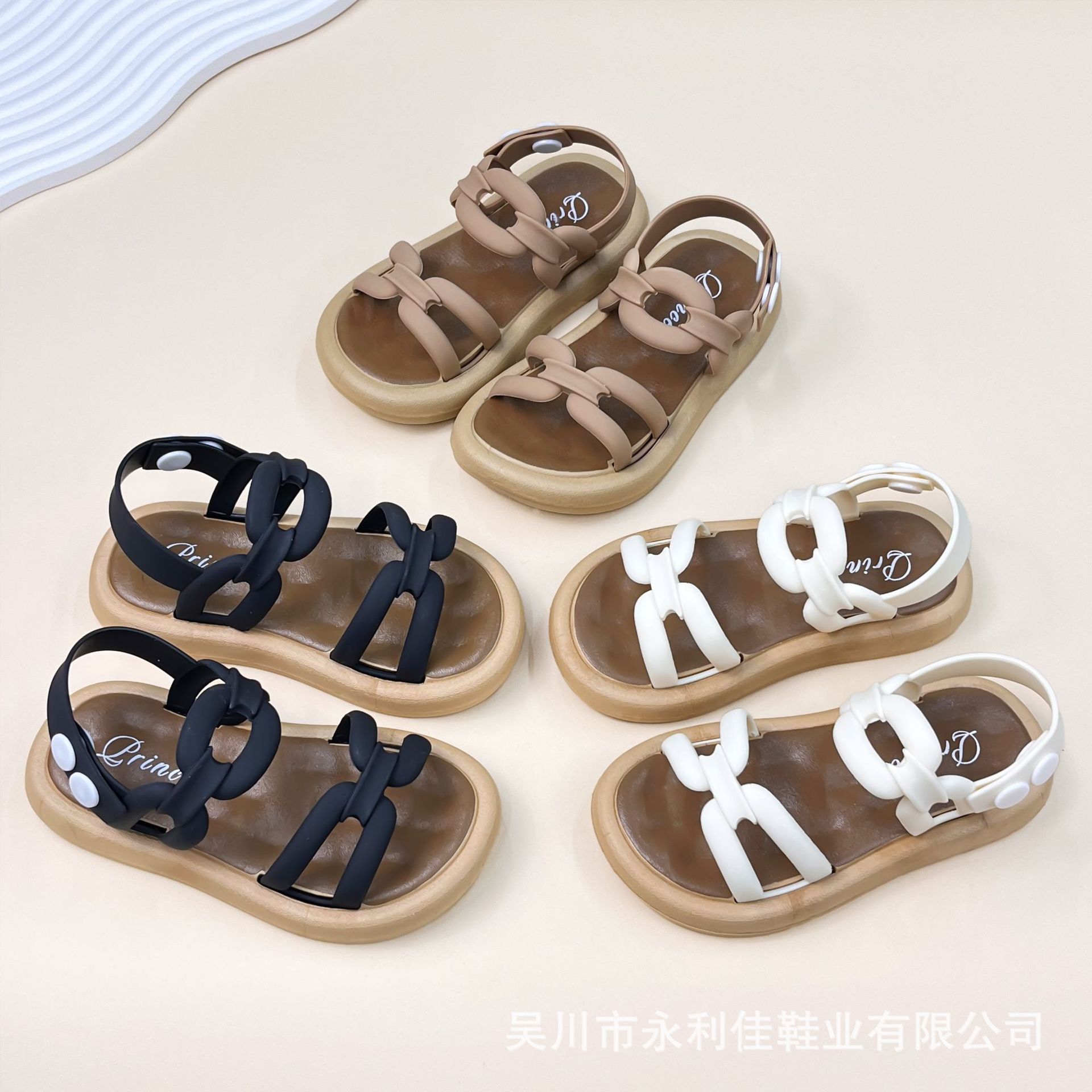 

Original brand girls sandals for summer, new thick-soled models for toddlers and older children, soft-soled sandals for babies 24-28Code（No free shipp