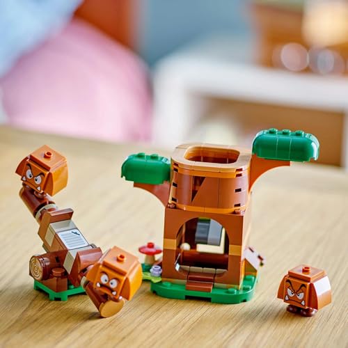 LEGO Super Mario Goomba Playground Toy, Birthday Gift, Blocks, for Boys and Girls, Ages 7, 8, and 9, Elementary School Students, Mario Toy, Game, 7143