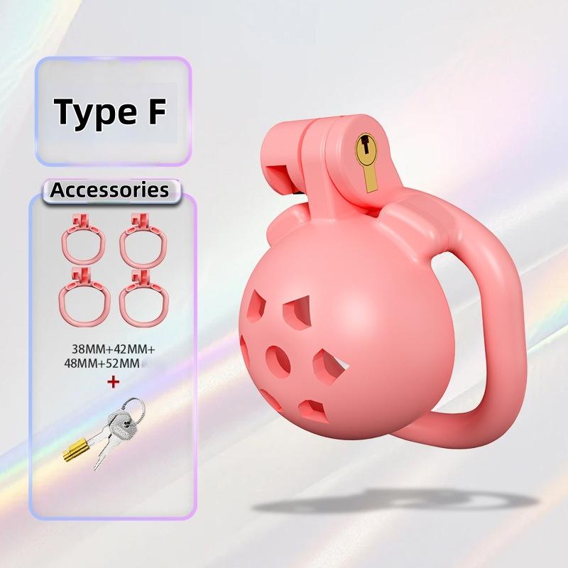 Male Chastity Cage Resin Breathable Design Secure Lock Anti Removal Discreet Device Adjustable Ring Personal Wellness Adult Toy