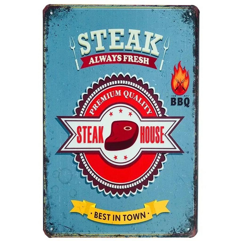 Plakett Metall Plåt Skyltar Handbuger Pommes Frites Väggdekoration Vintage Konst Affischer Järnmålning för Man Cave Hem Kafé Trädgårdsförening Bar