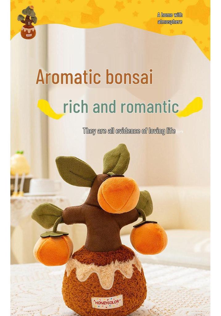 Money Tree Plush Doll - Creative Persimmon Ruyi Home Decoration Gift for Women