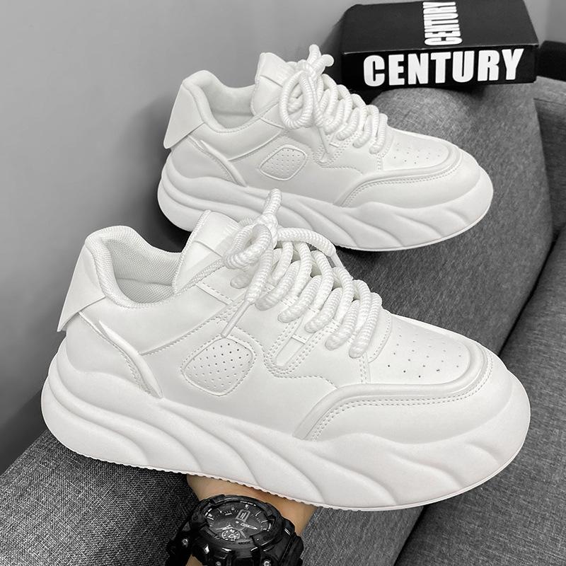 Fashion New Exquisite Men's Sneakers Shallow Mouth Fashion Versatile Casual Shoes Thick Soled Increased Breathable Running Shoes