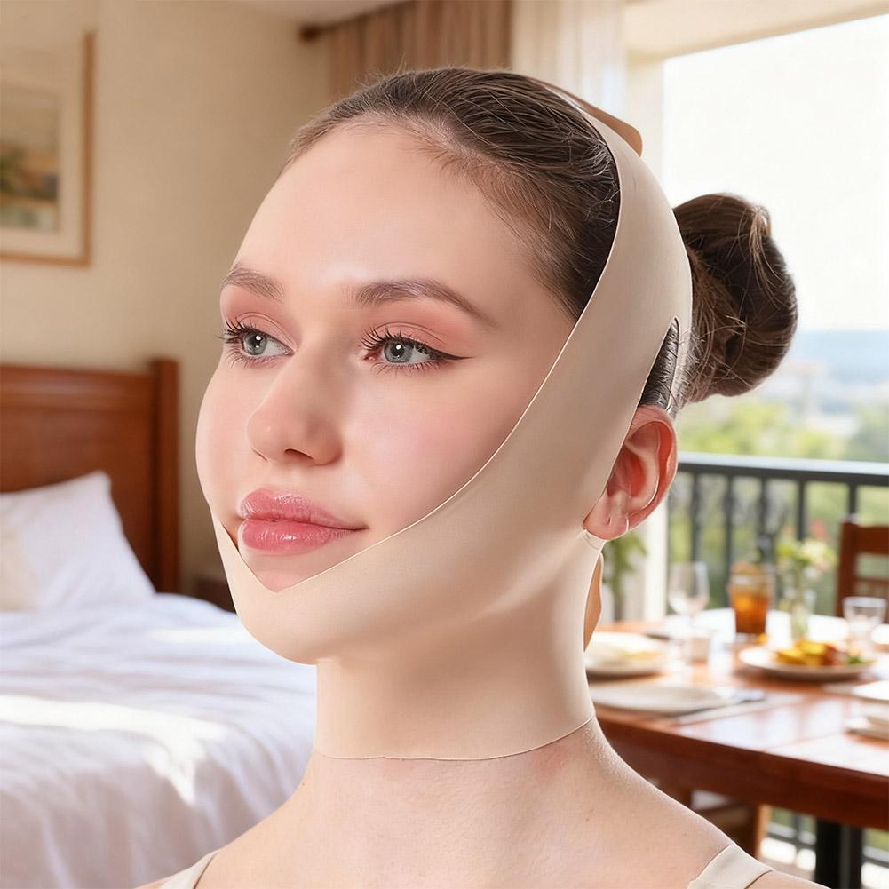 V-face Face Sleeping Mask Slimming Full Lifting Cheek Slimming Bandage Adjustable Reusable Breathable Sculpting Sleep Face Mask