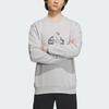 adidas City Escape Letter Logo Print Pullover Sweatshirt Men Tops Light-Grey IT3962