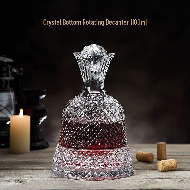 Luxuriöser drehbarer Tumbler Weindekanter