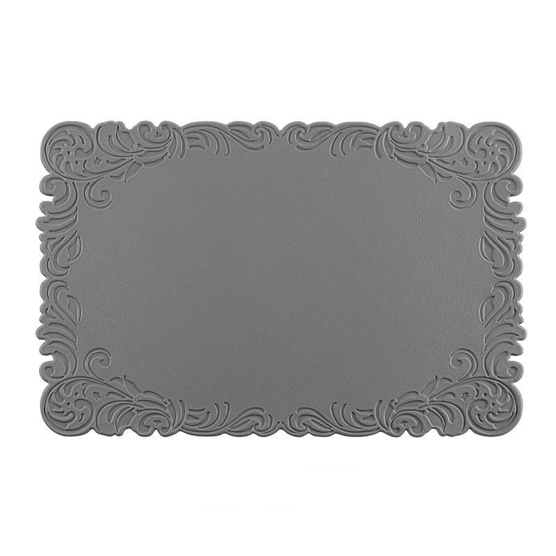 1/4/6PCS Square Placemats Shaped Faux Leather Table Mats Pad Kitchen Accessories Outdoor Indoor Christmas Place Mats Pad Orange