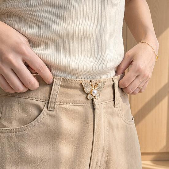 2/3/4 Pairs Adjustment Belt Buckle Strong Locking Waistband Clip No Tool Waist Adjuster No Sew Waist Tightener for Jeans
