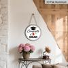 2D Flat Aluminum Graduation-themed Wall Decorations, Available in Various Sizes, Featuring A Minimalist Black and White Style A Perfect Choice for