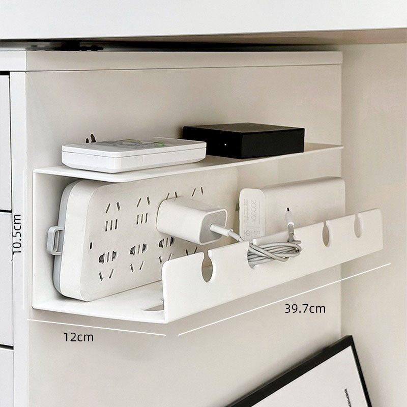 1pcs Plug In Socket Storage Box, Desktop Power Cord, Data Cable, Charging Cable, Sorting and Shading Device, Wire Management