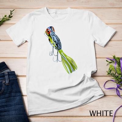 Vintage Hula Popper Oberflächenköder Frosch Fisch Shirt Herren Damen Unisex T-Shirt