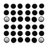 40pcs Cotton Fabric Covered Buttons Sewing Accessories For Garment Black