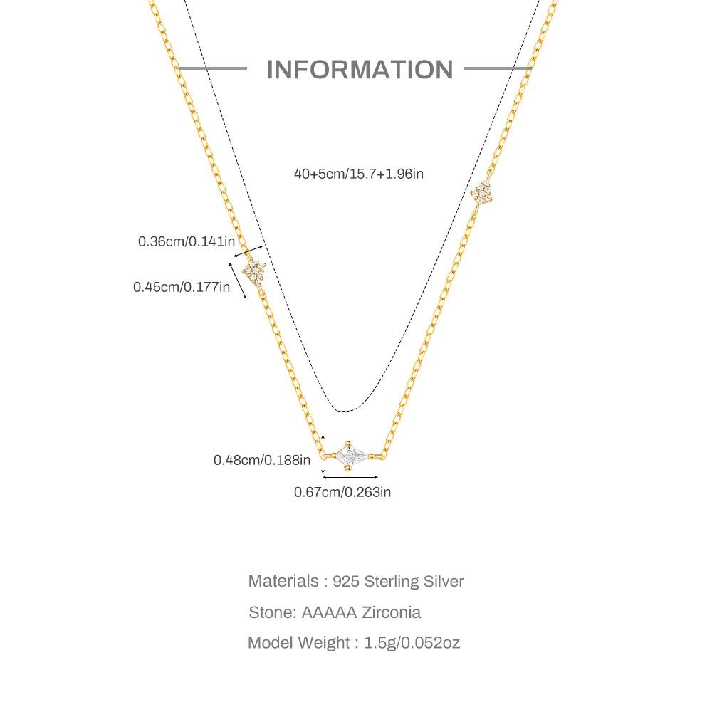Exquisite And Small Zircon Splicing Kite Zircon Element Wind Versatile Necklace