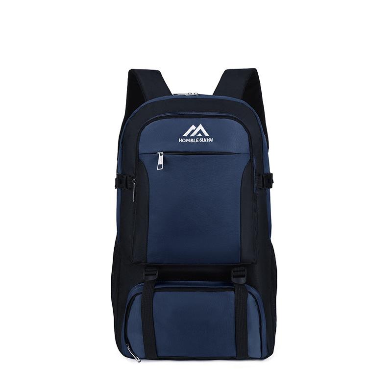 

Новый унисекс однотонный водонепроницаемый и дышащий деловой модный повседневный универсальный рюкзак для повседневного использования темно-синий