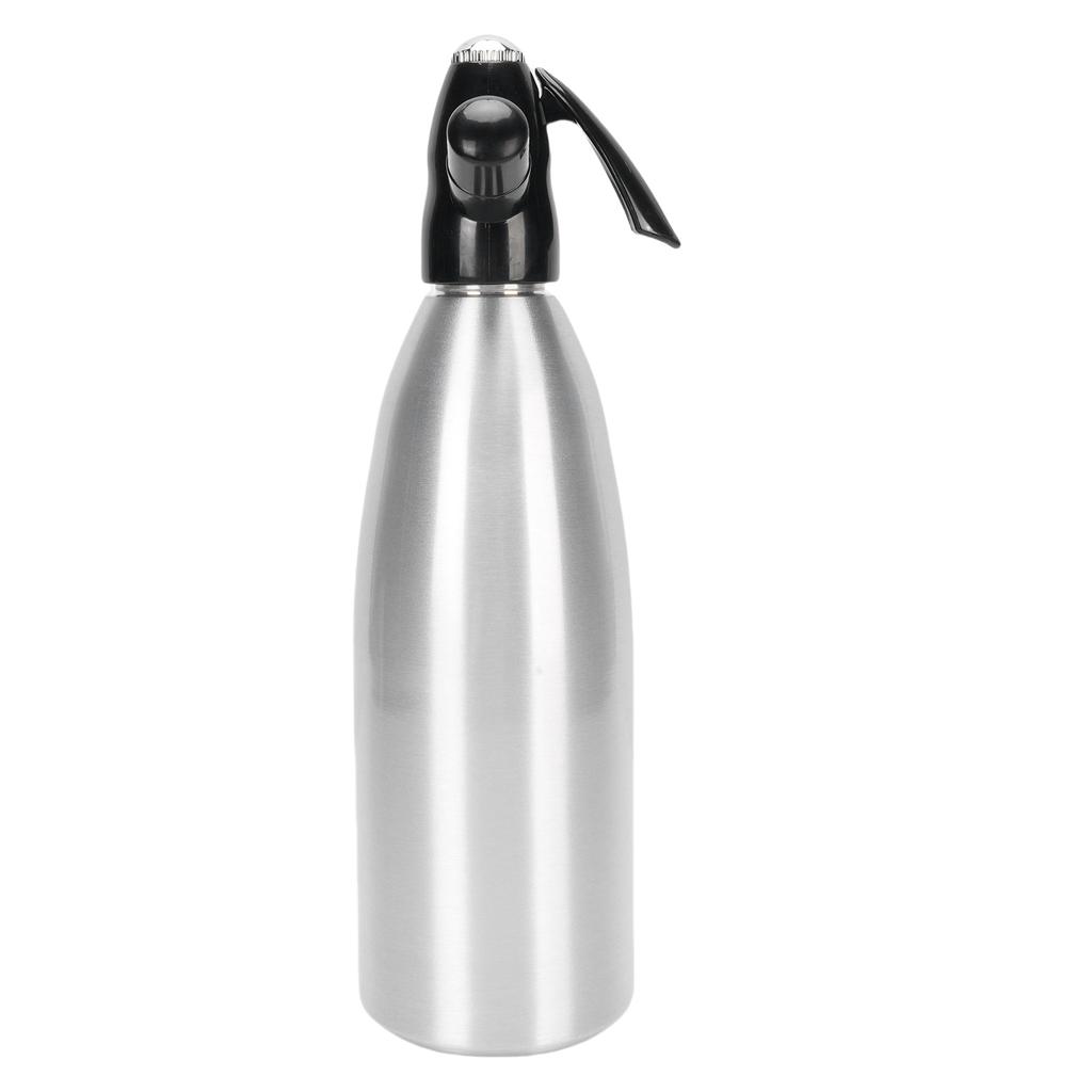 Sparkling Water Maker 1L Soda Siphon Portable Soda Maker for Home Bar Outdoor Use Making Cocktails