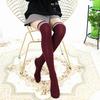 Japanese-Style High-Top Lace Knit Over-the-Knee Thigh High Cotton Socks and Leg Warmers for Women