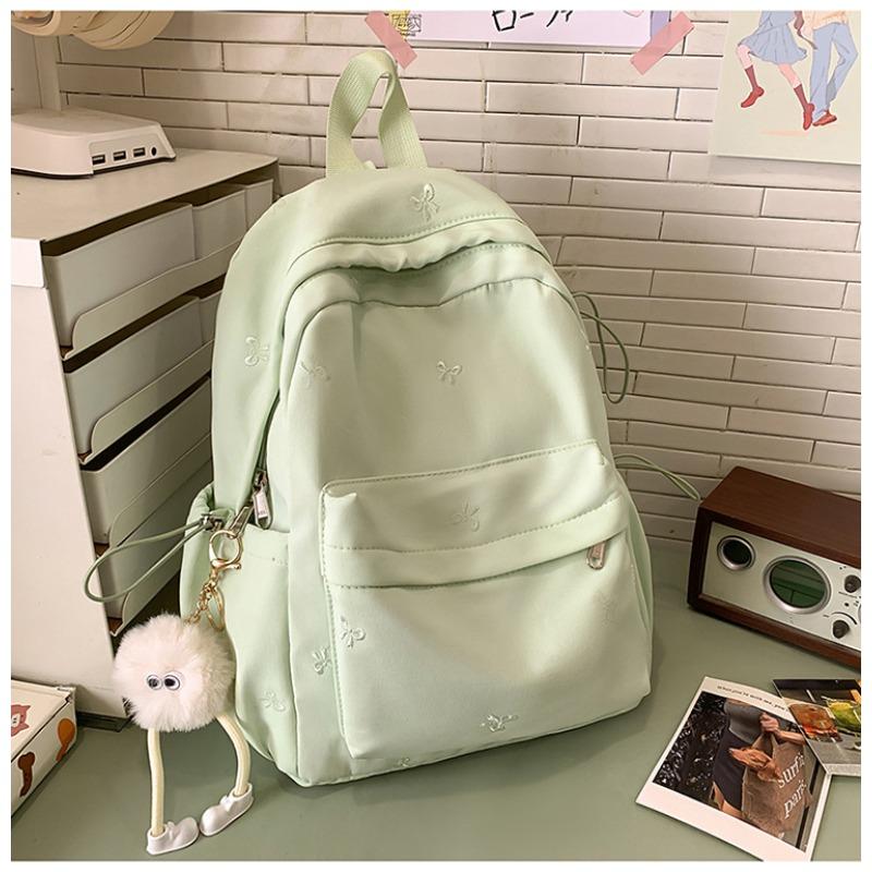 New Japanese Ins High-value, Fresh and Sweet Candy-colored Bow Backpack, Lightweight Backpack for Junior and Senior High School Students