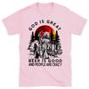 Gott Ist Groß Christliches T-Shirt Herren und Damen Kurzarm Baumwoll-T-Shirts Y2k Shirt Oversize Tops Sommerbluse Herren Kleidung