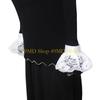 49MD Jabot Collar Lace Wrist Cuffs Shirt Blouses Dress Removable Sleeves Ruffled Wrist Cuffs for Women Girl Pography