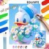 Donald Duck Flower Paint By Number Kit Number Drawing Canvas DIY Picture Home Decor Painting Wall Art Craft For Adult Decor